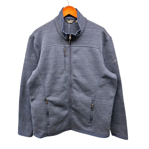 Eddie Bauer Other - Eddie Bauer Fleece Jacket Sweater Full Zip Mock Neck Men's XL Blue Casual NWT